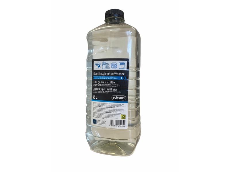 Polyston Destillatgleiches Wasser 2 l Destilliertes Wasser