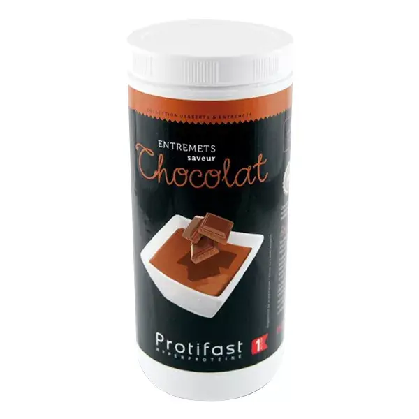 Sobremesa de chocolate rica em proteínas Protifast, pote de 500g
