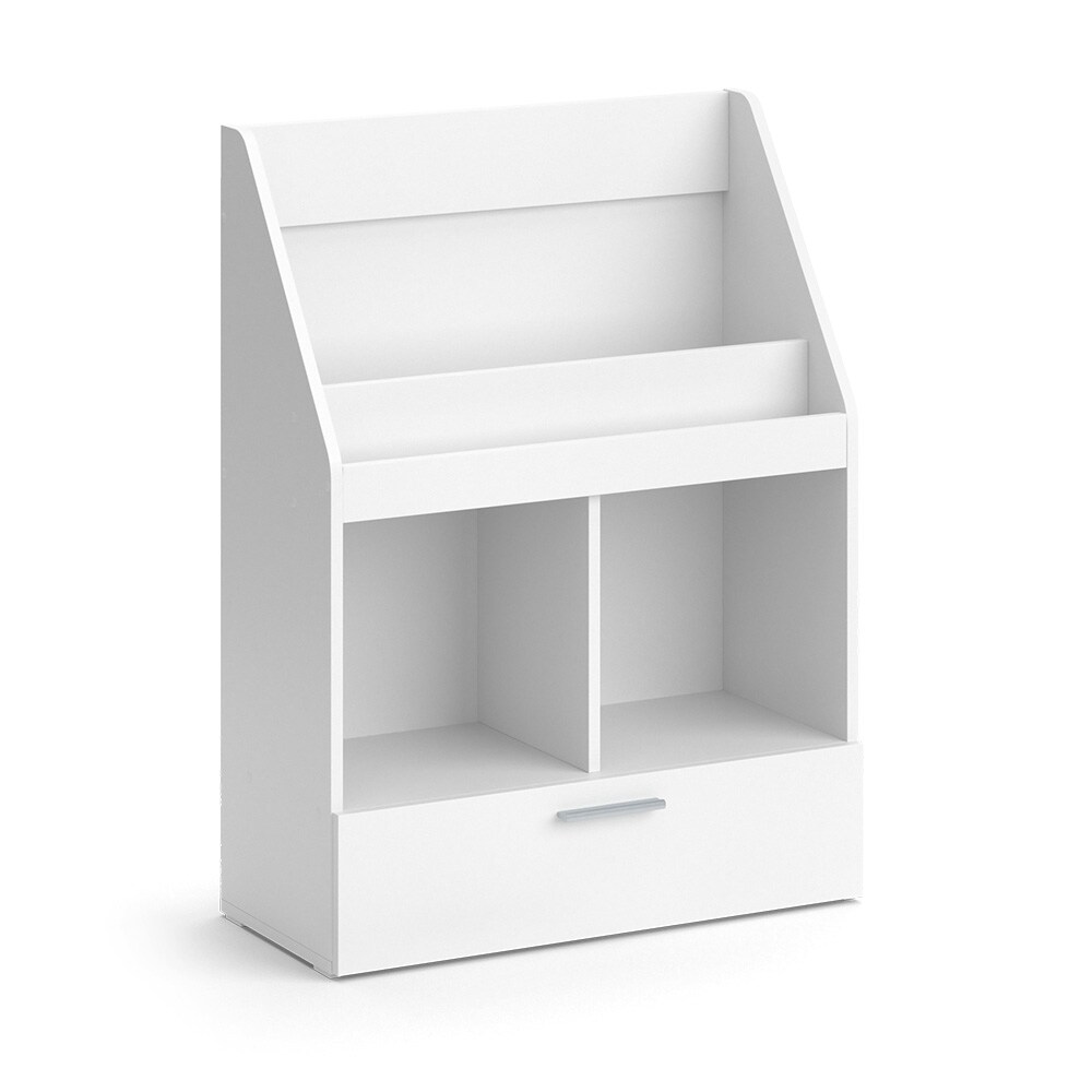Vicco Bücherregal Luigi 72 x 96,2 cm, Weiß, Wohnzimmerregal, modern