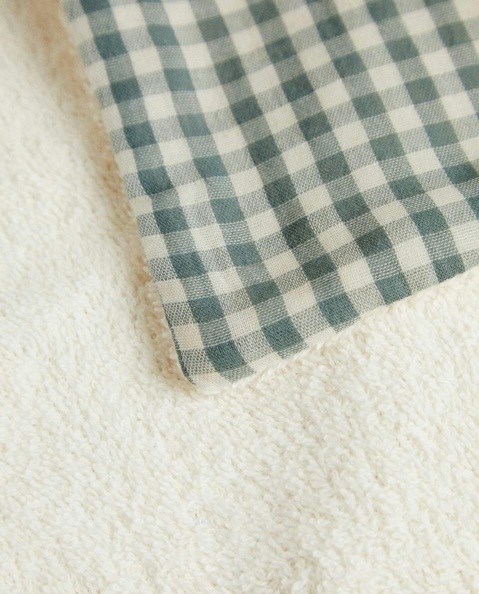 Paninhos de musselina xadrez vichy para crianças (pacote com 3)