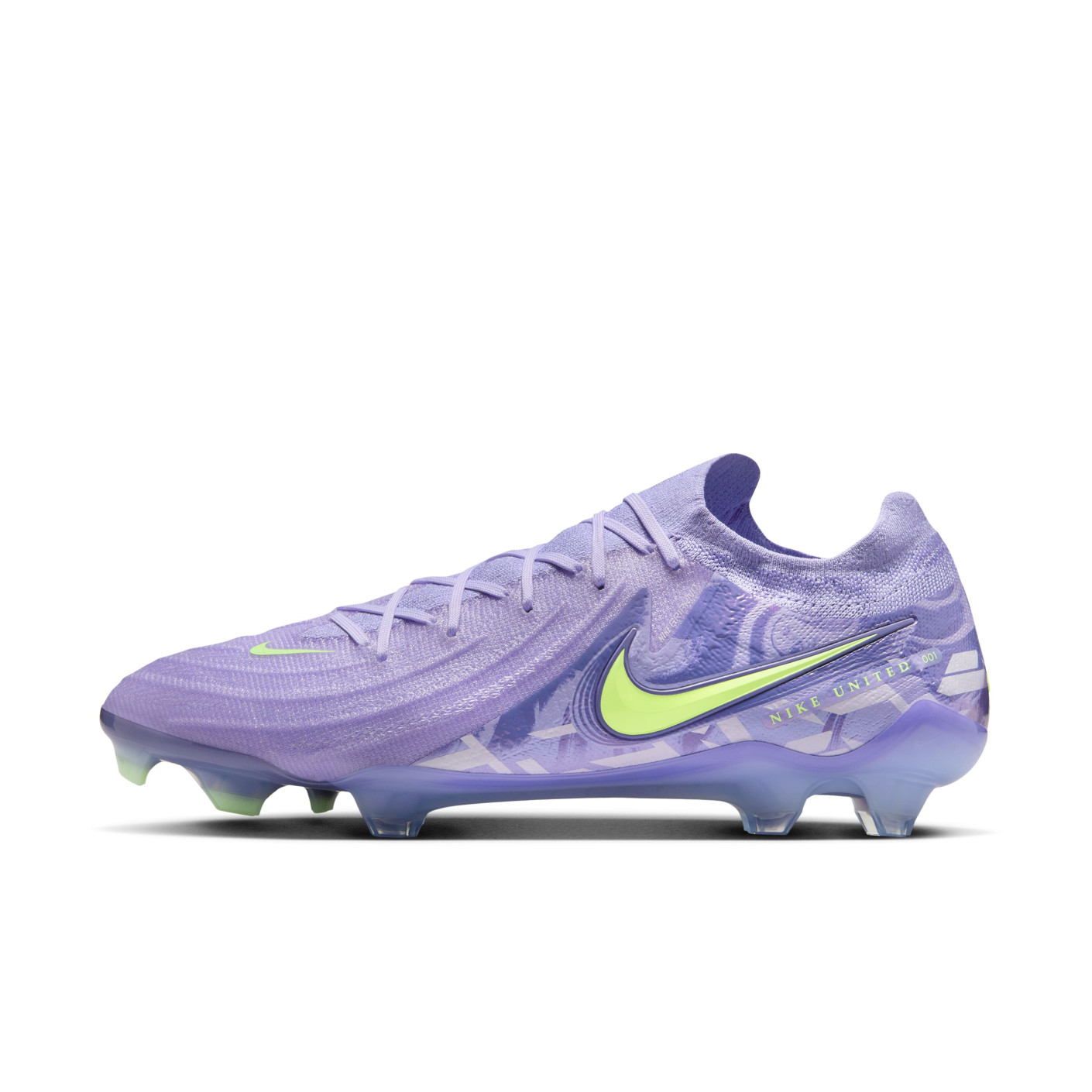 Nike Phantom GX II Elite Gras Voetbalschoenen (FG) Lichtpaars Lichtgeel