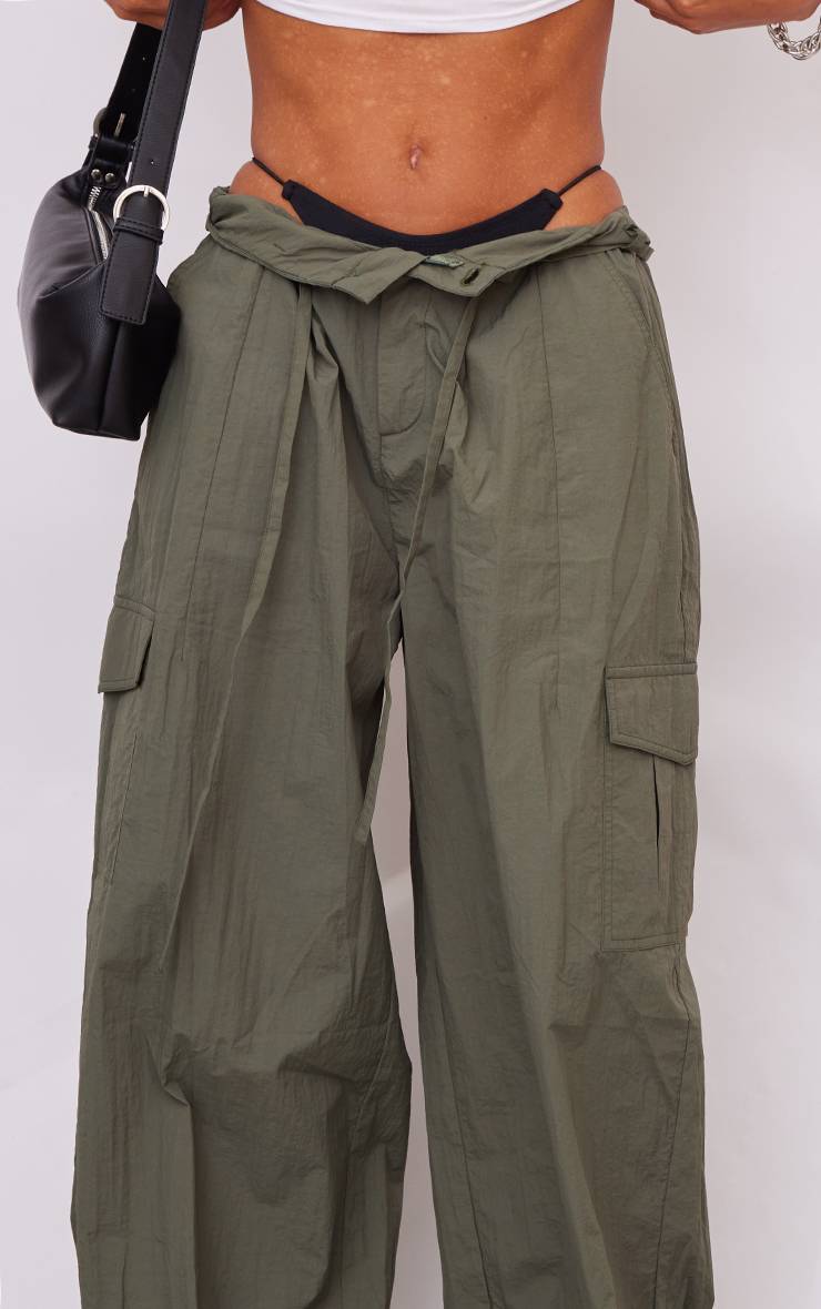 Pantalon Cargo Oversize En Tissu Parachute