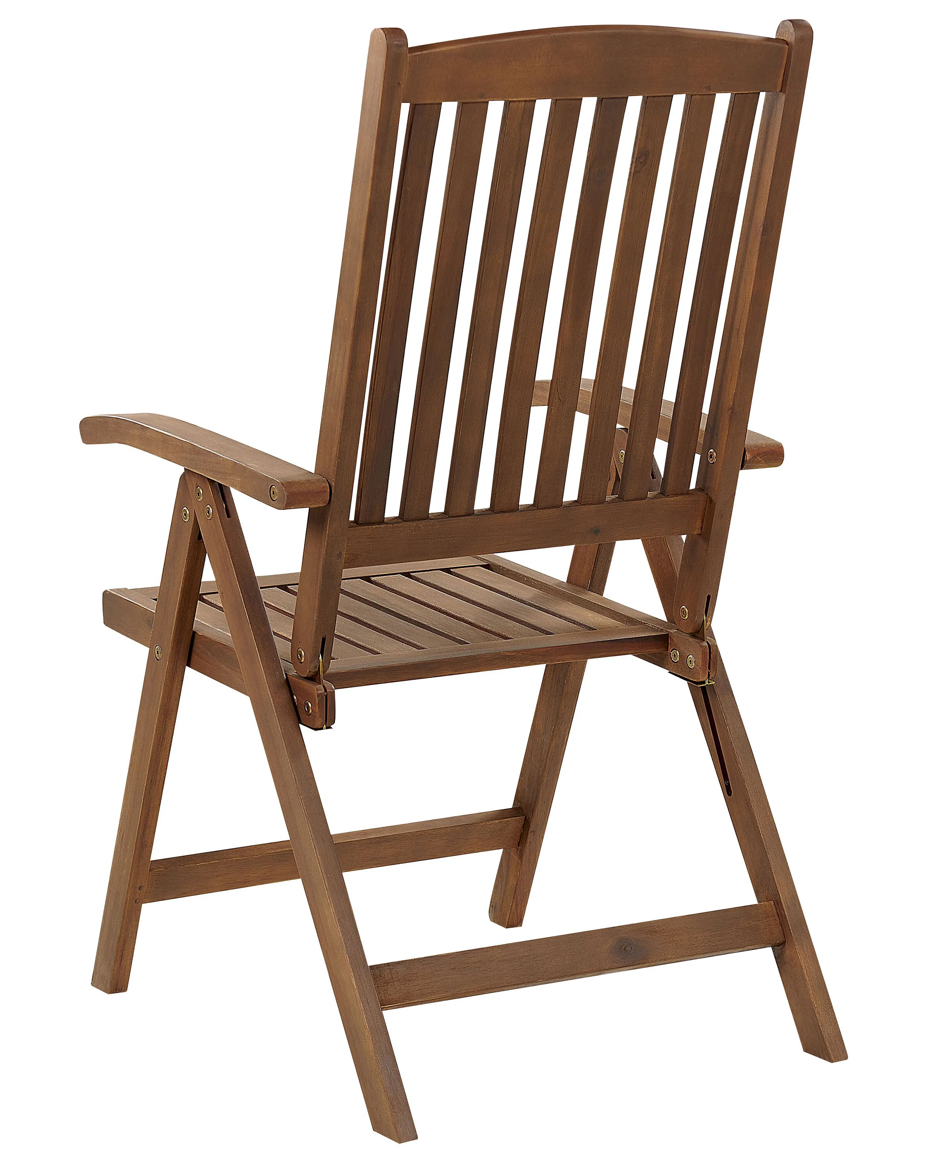 Set van 2 stoelen met zitkussen AMANTEA Acaciahout Rood