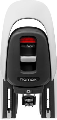 Hamax CARESS Sykkelsete med Låsbart Rammefeste, White/Black