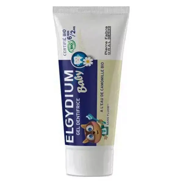 Pasta de dentes Elgydium para bebês e crianças com água de camomila orgânica 30ml