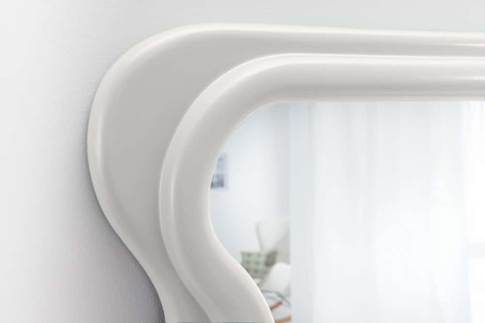 Design Wandspiegel CURVY 160cm weiß