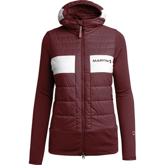 Martini Cimetta Isolationsjacke Maroon / Maroon / White Damen