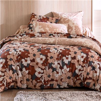 Linge de lit flanelle motif floral