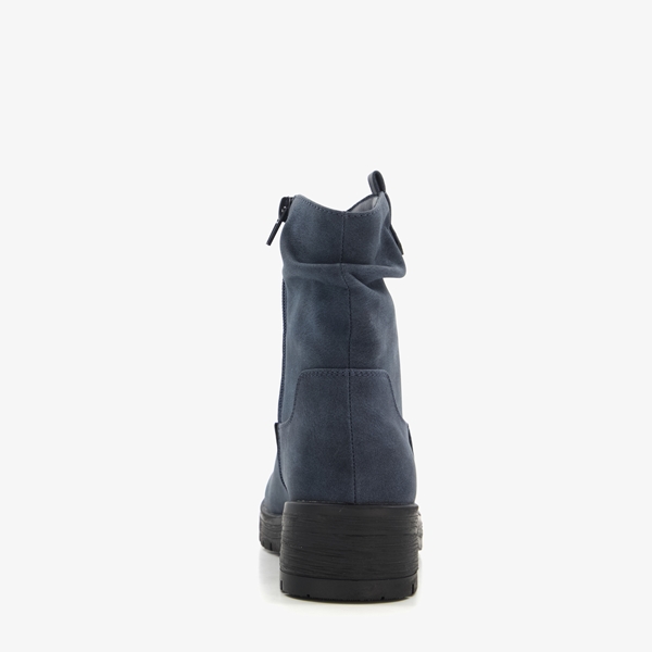 Blue Box dames enkellaarsjes donkerblauw