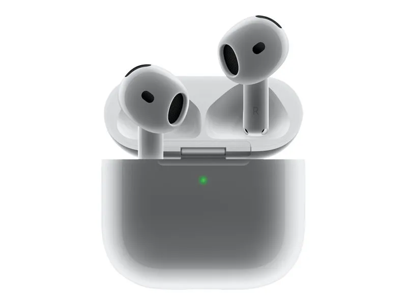 Apple AirPods 4 - Ægte trådløse øretelefoner med mik. - ørespids - Bluetooth - hvid