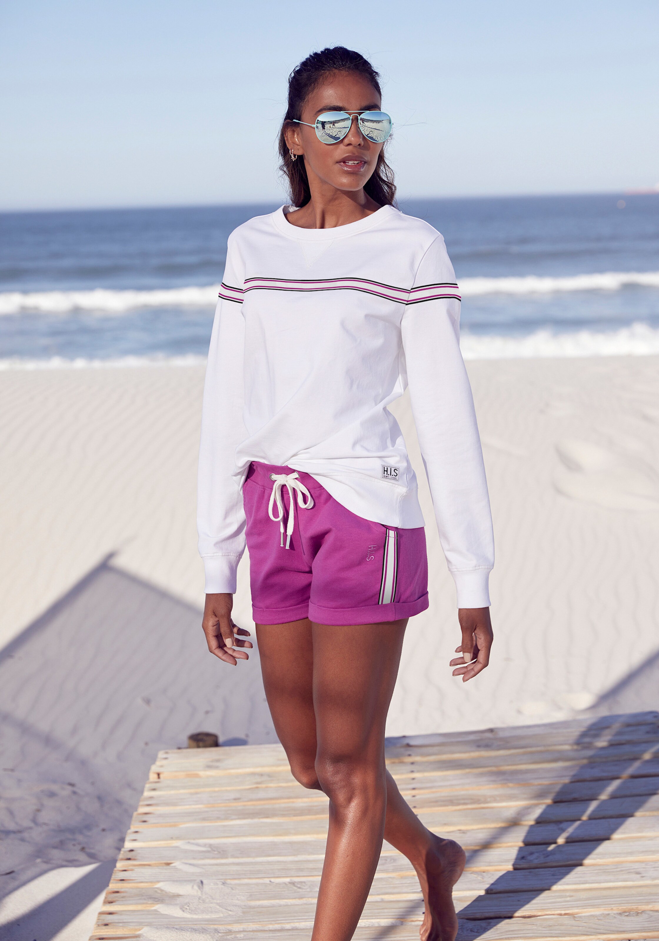 H.I.S Strandshorts in beere