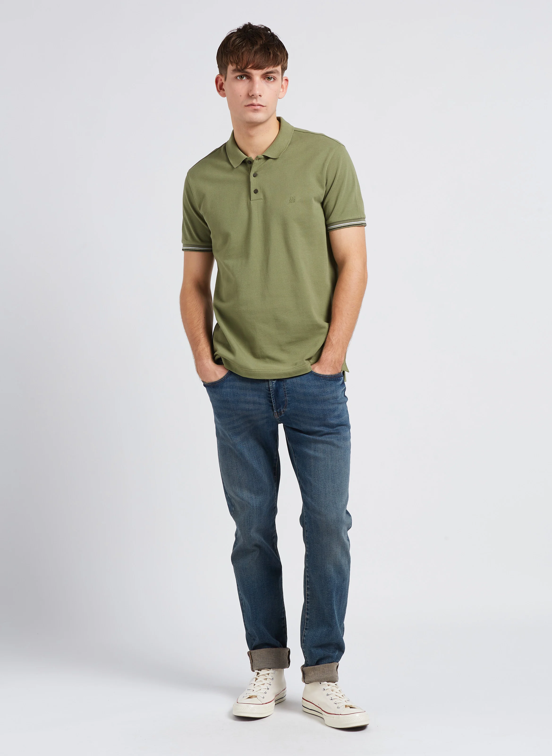 Jean slim-fit en coton | Bleu