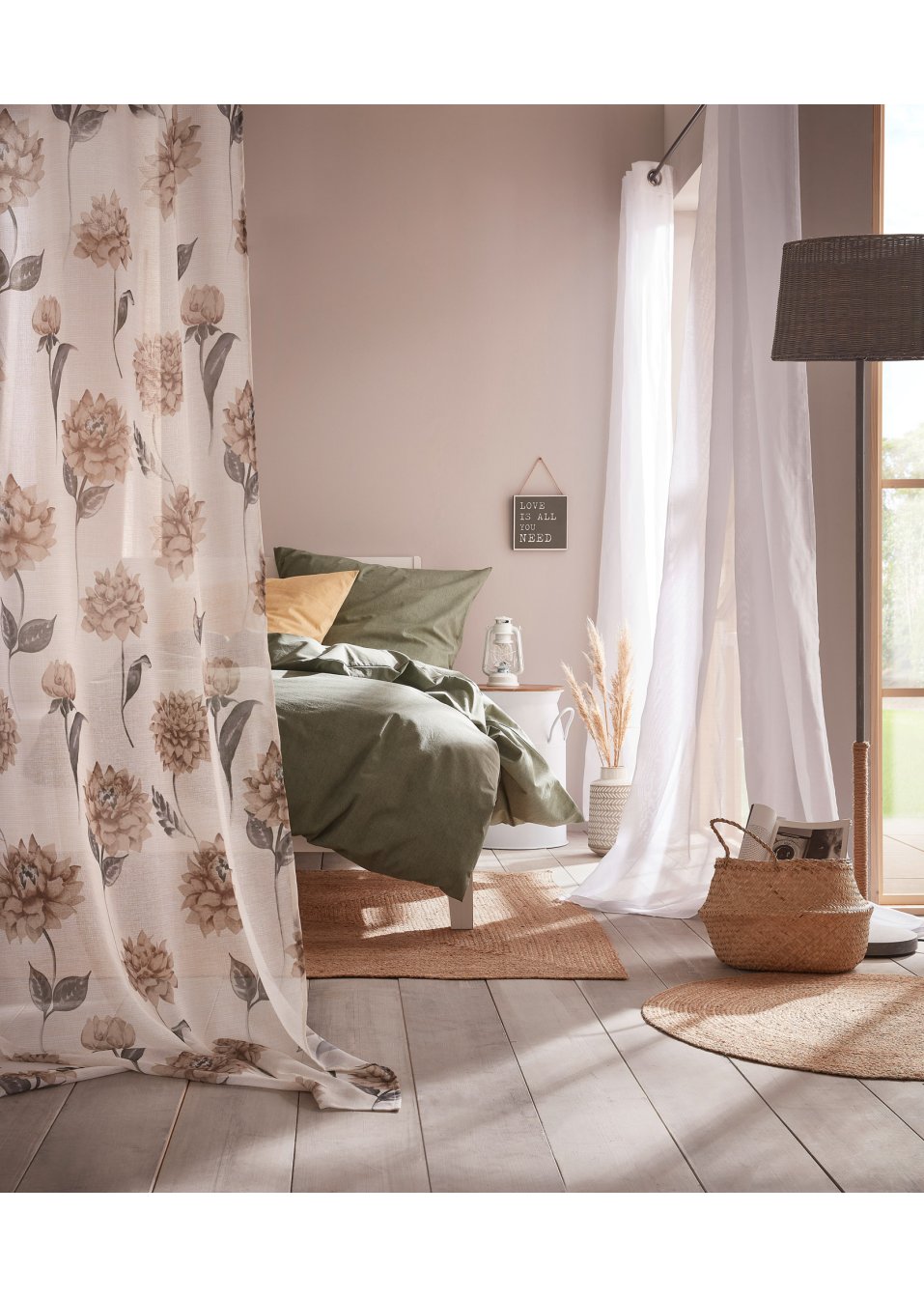 Parure de lit effet lin