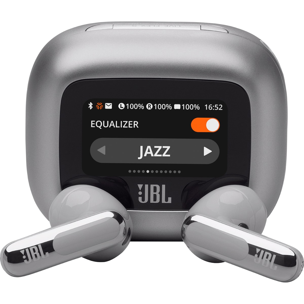 JBL Live Flex 3 helt trådløse in-ear hodetelefoner (sølv)