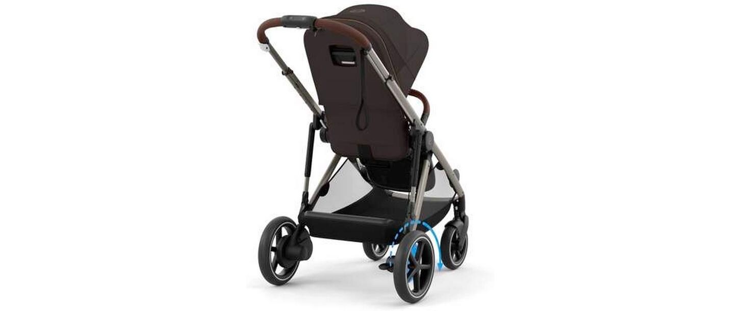Kinderwagen eGazelle S Dunkelbraun<br>Elektrischer Kinderwagen mit 20 Kombinationen
