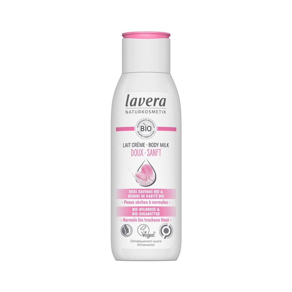 LAVERA Bodymilk sanft Milch bio Wildrose & bio Sheabutter Fl 200 ml