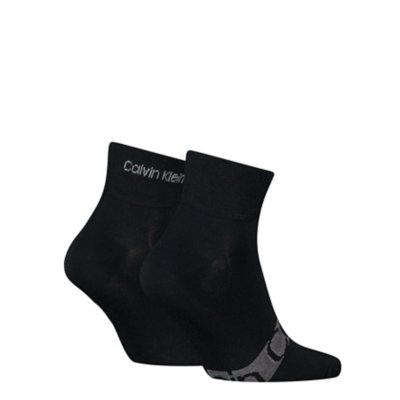 Chaussettes homme Qurtr 2P Stripes NOIR CALVIN KLEIN