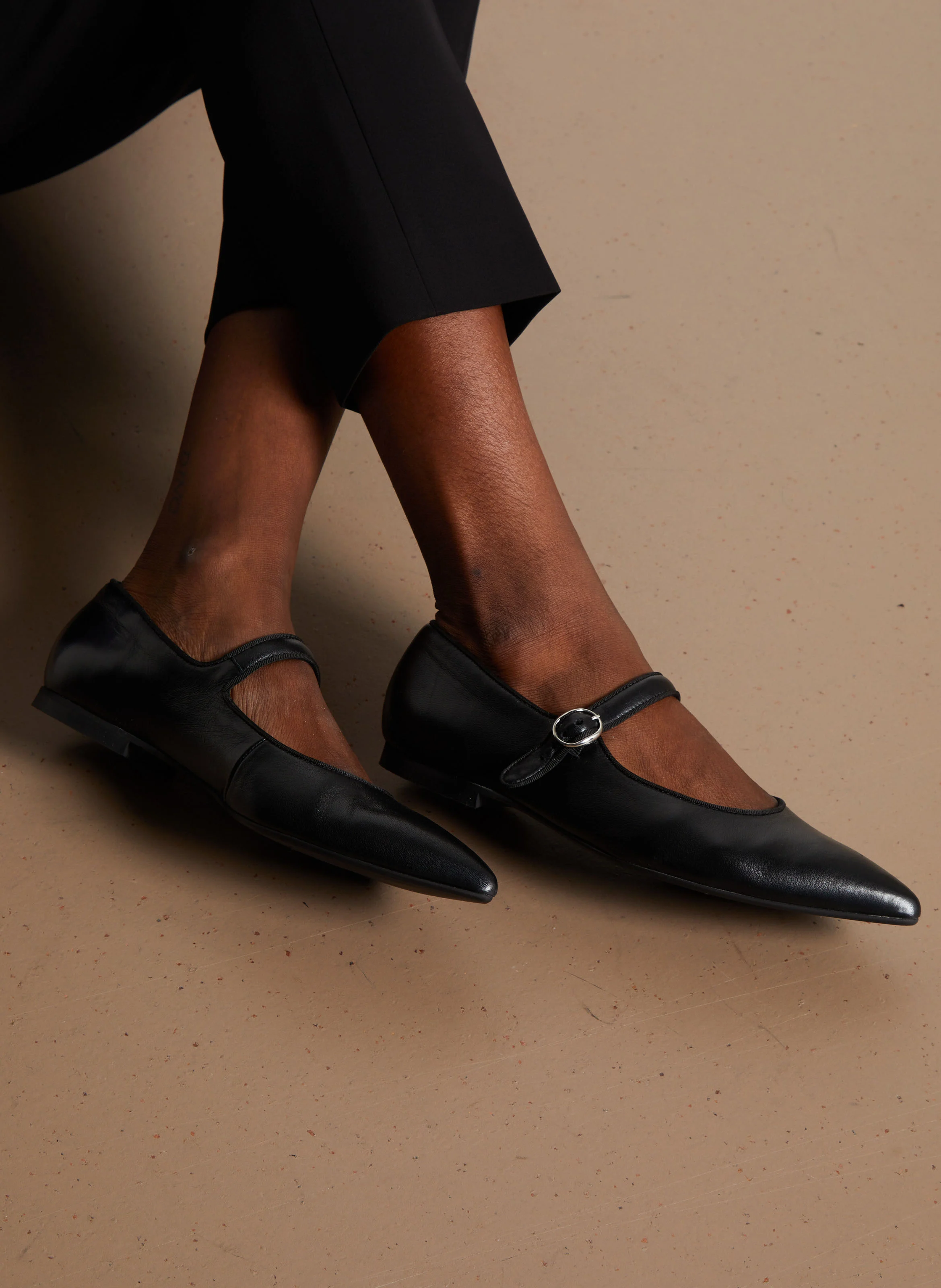 PICOTA - Ballerines en cuir | Noir