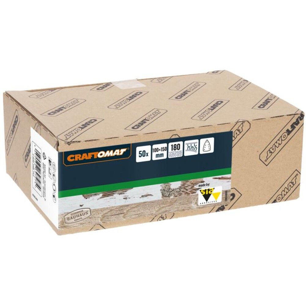 SLIPEPAPIR CRAFTOMAT K180 150X100MM 50STK