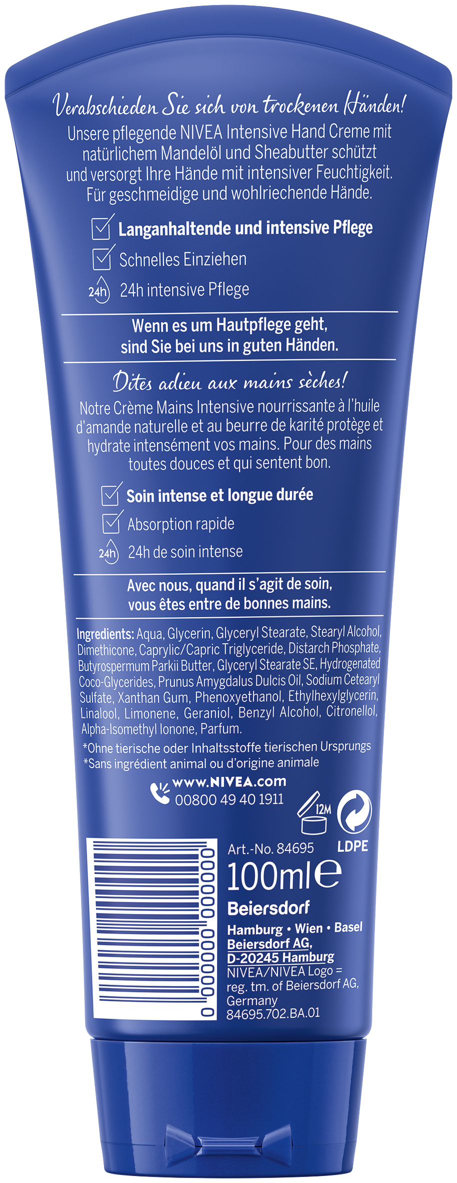 Nivea Handcreme Creme Intensive Care 100 ml
