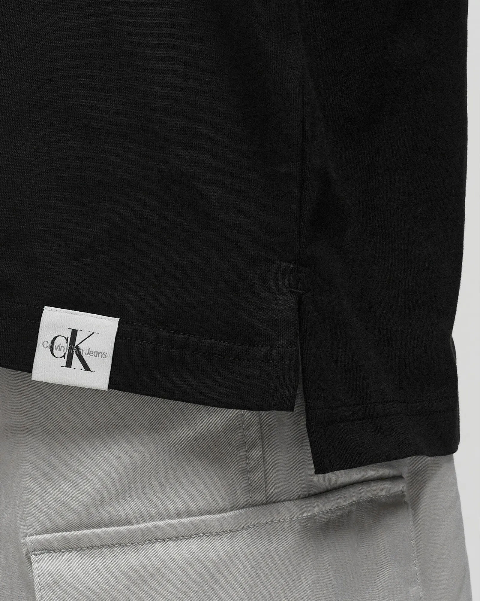 Calvin Klein Jeans WOVEN TAB LONG TEE