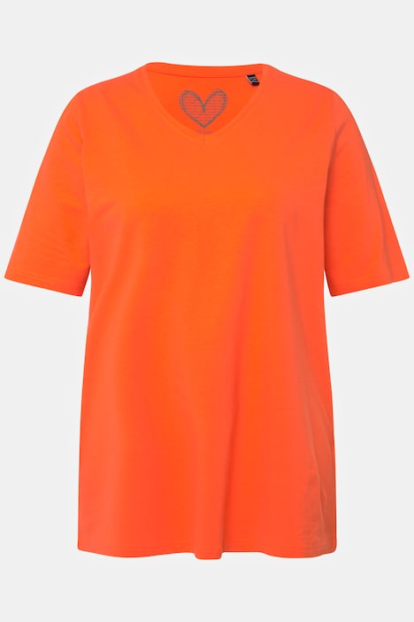 T-Shirt, A-Linie, V-Ausschnitt, Halbarm