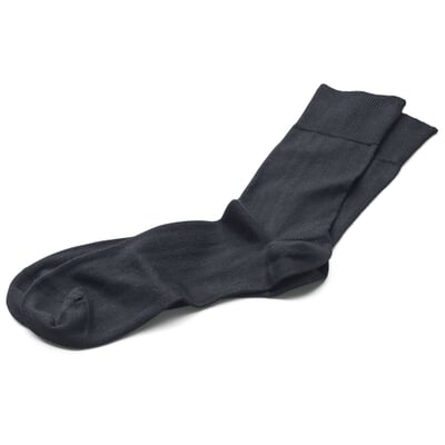 Unisex-Baumwollsocke, Schwarz