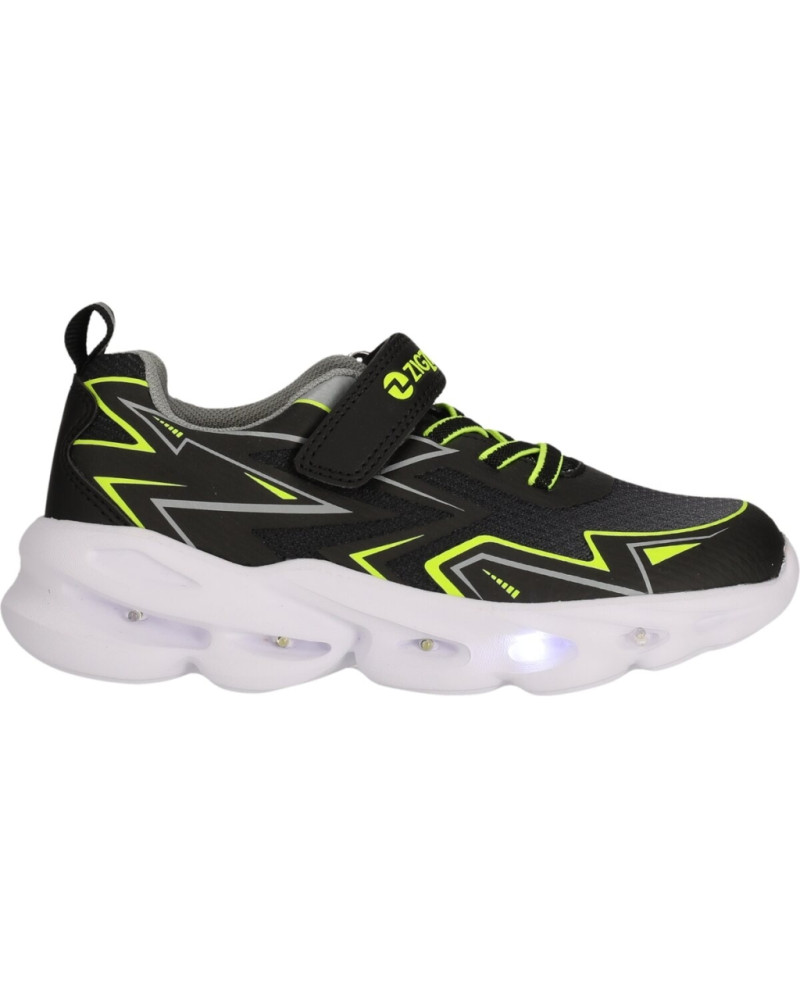 Zigzag Ignis Kids Shoe w/Lights - Granite Gray