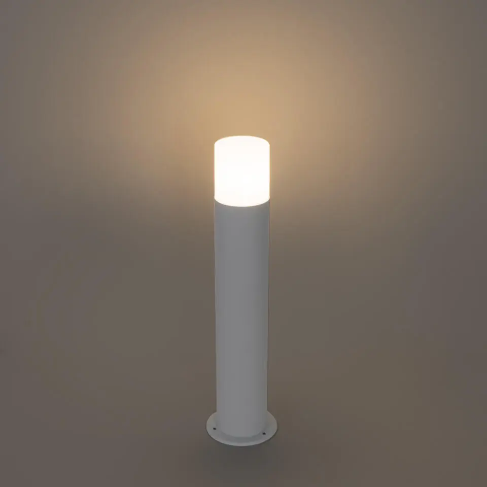 Qazqa staande buitenlampen odense wit e27