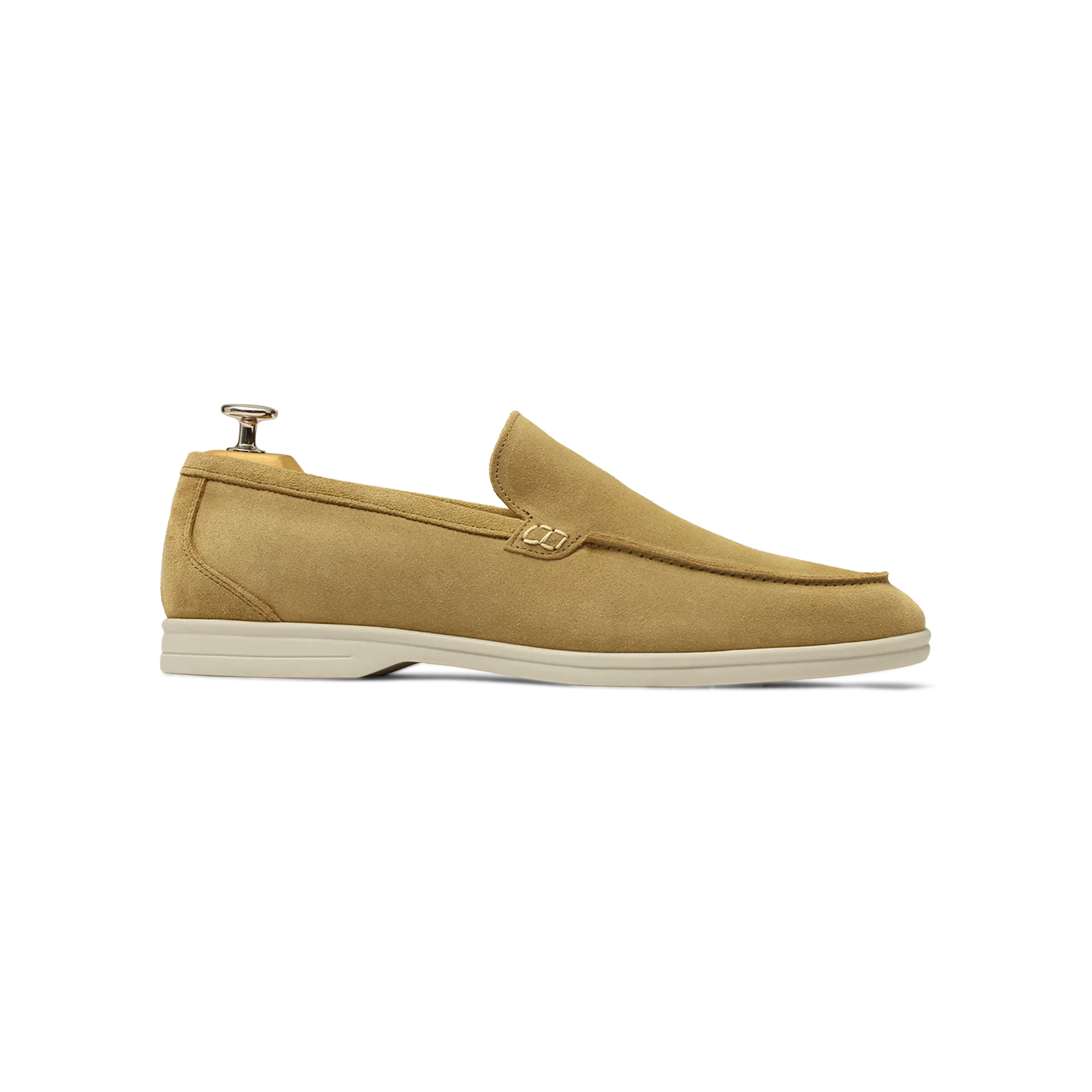 Momy-Mocassin en veau velours beige