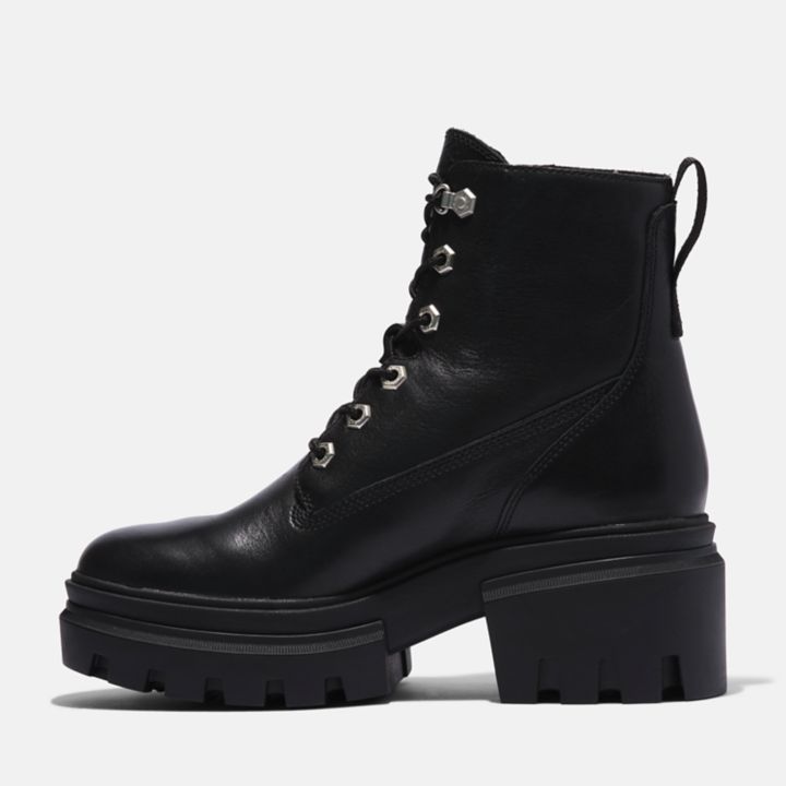 Bota feminina Everleigh de 15 cm (6 polegadas) na cor preta.