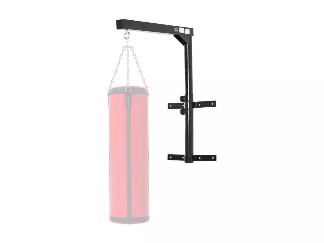 Support sac de boxe fixation sac de frappe hauteur réglable charge max. 100 Kg acier noir