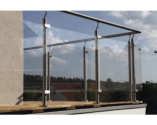 Acrylglas vulling voor Pertura leuningsysteem, kristalhelder, 1500x673x8 mm (68)