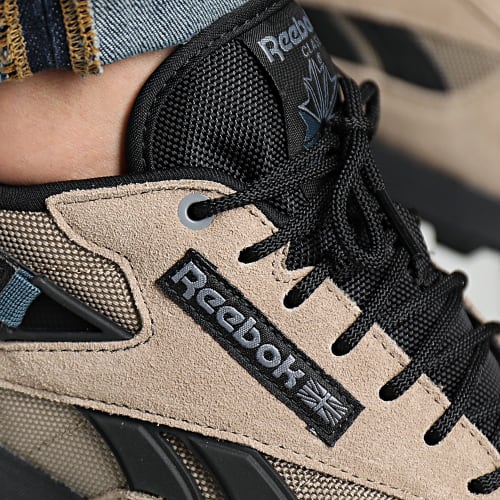 Baskets Classic Leather Winterized 100025108 Boulder Beige Hoops Blue Core Black