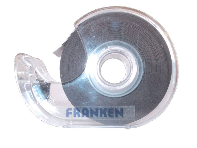 Franken Magnetband Lagerschild 19 mm x 8 m, Schwarz Selbstklebendes Lagerschild als Rollenware