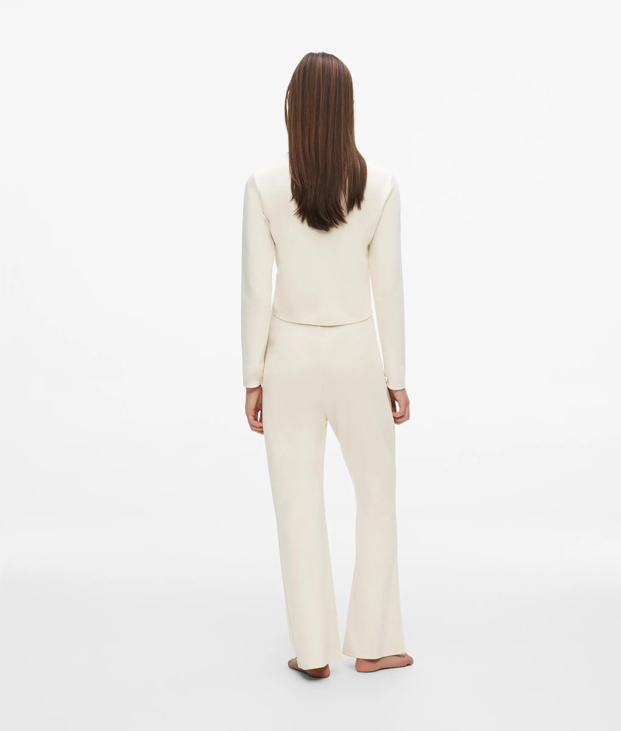 Loungewear broek met wijde pijpen