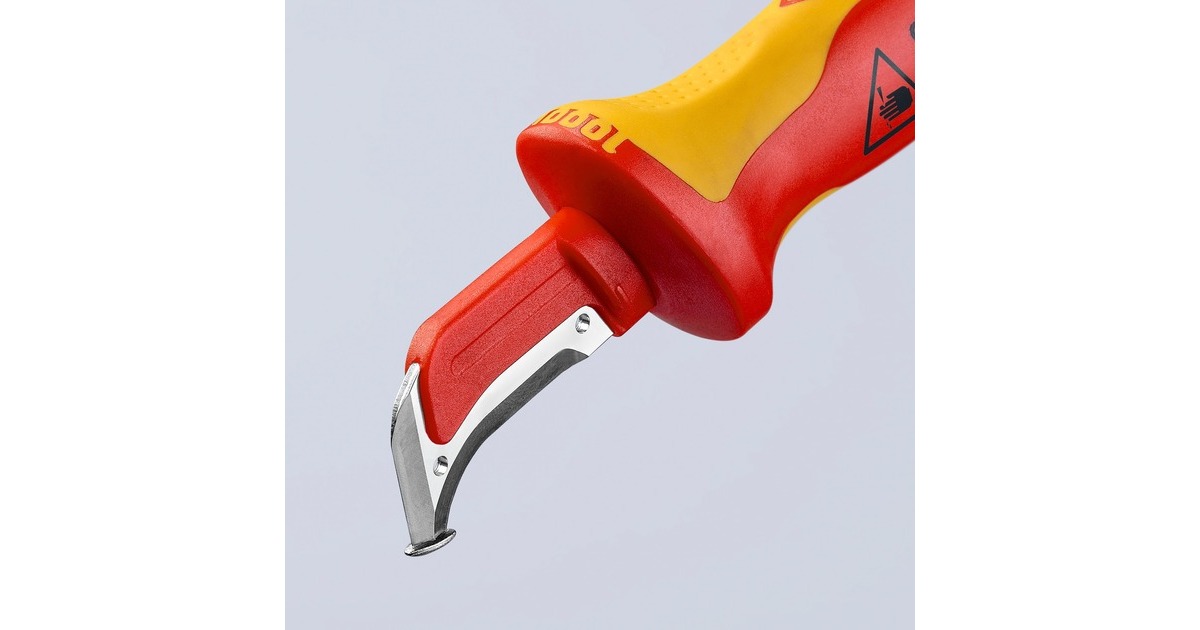 KNIPEXOntmantelingsmes 9855SB  (Rood/geel, 180 mm)