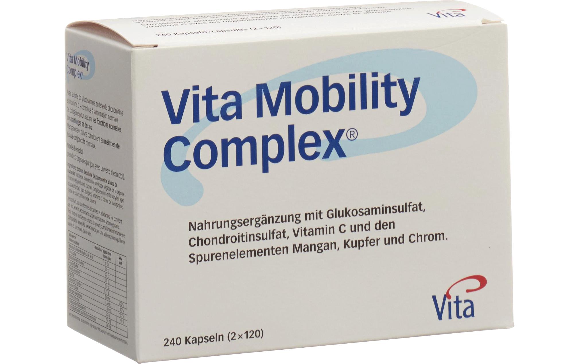 Vita Mobility Complex 240 Kapseln<br>Kapseln für die Gelenkvitalität