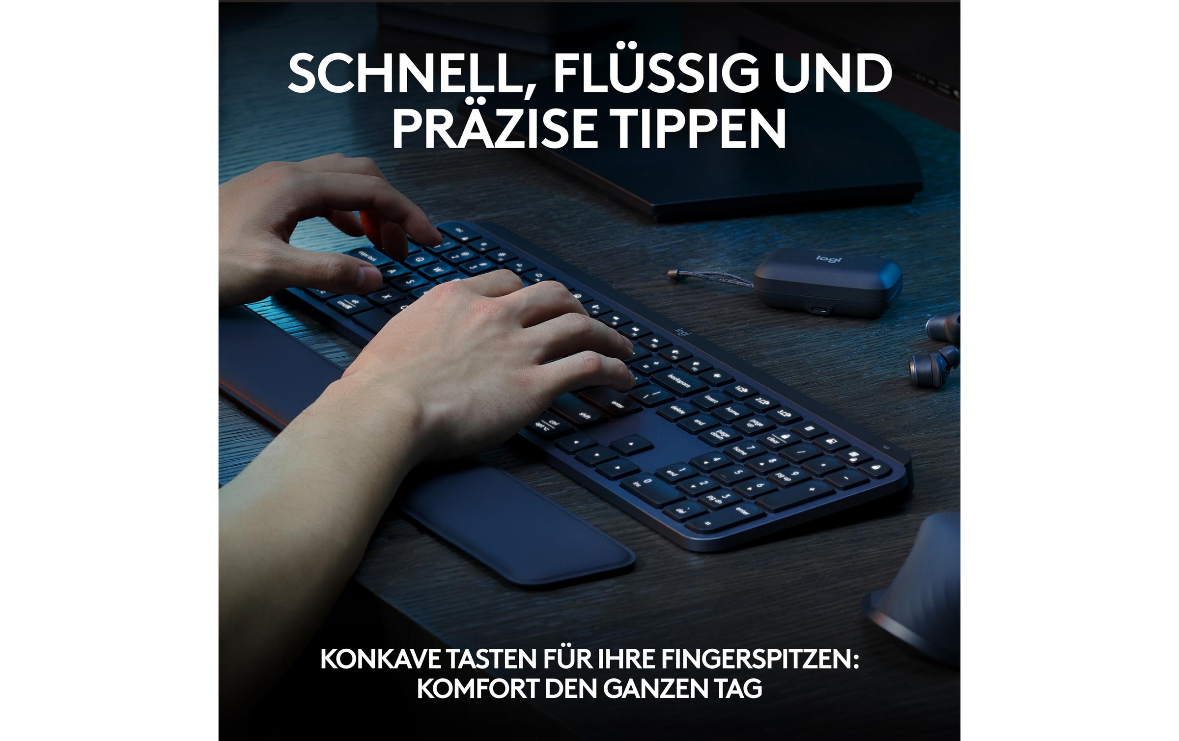 Logitech Wireless-Tastatur »MX Keys S CH-Layout« ()