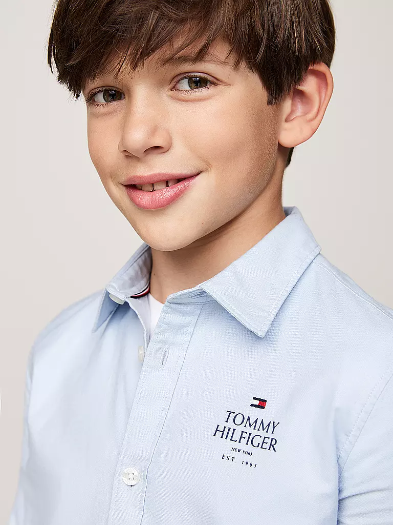 TOMMY HILFIGER Jungen Hemd  hellblau