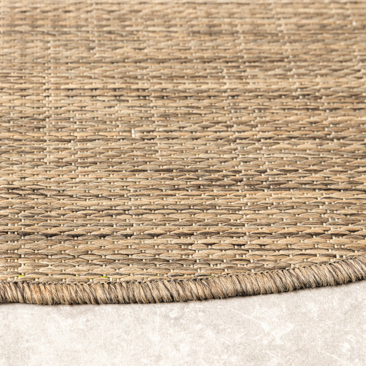 Rond buitenkleed - Malta Melange Naturel | Budgettopper!