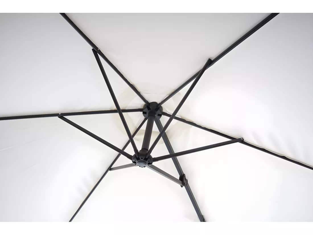 Parasol mural pour balcon crème 300 x 280 x 163 cm 04_0005634