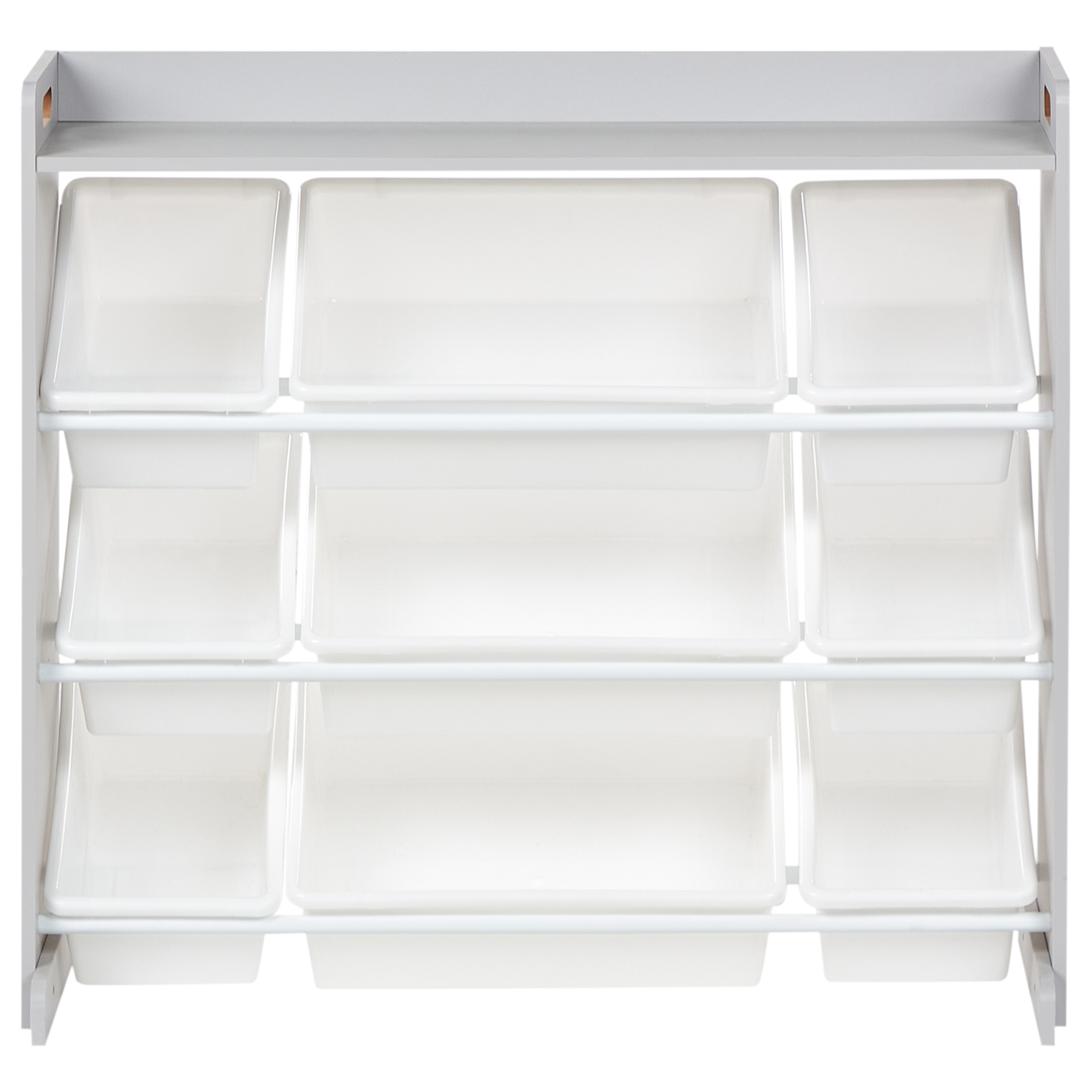 Beliani - COLLIE - Kast met 9 dozen - Grijs|Wit - MDF