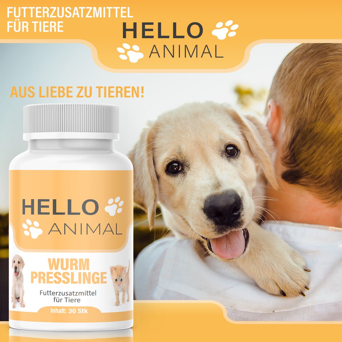Hello Animal® | Wurm Presslinge | Wurmmittel