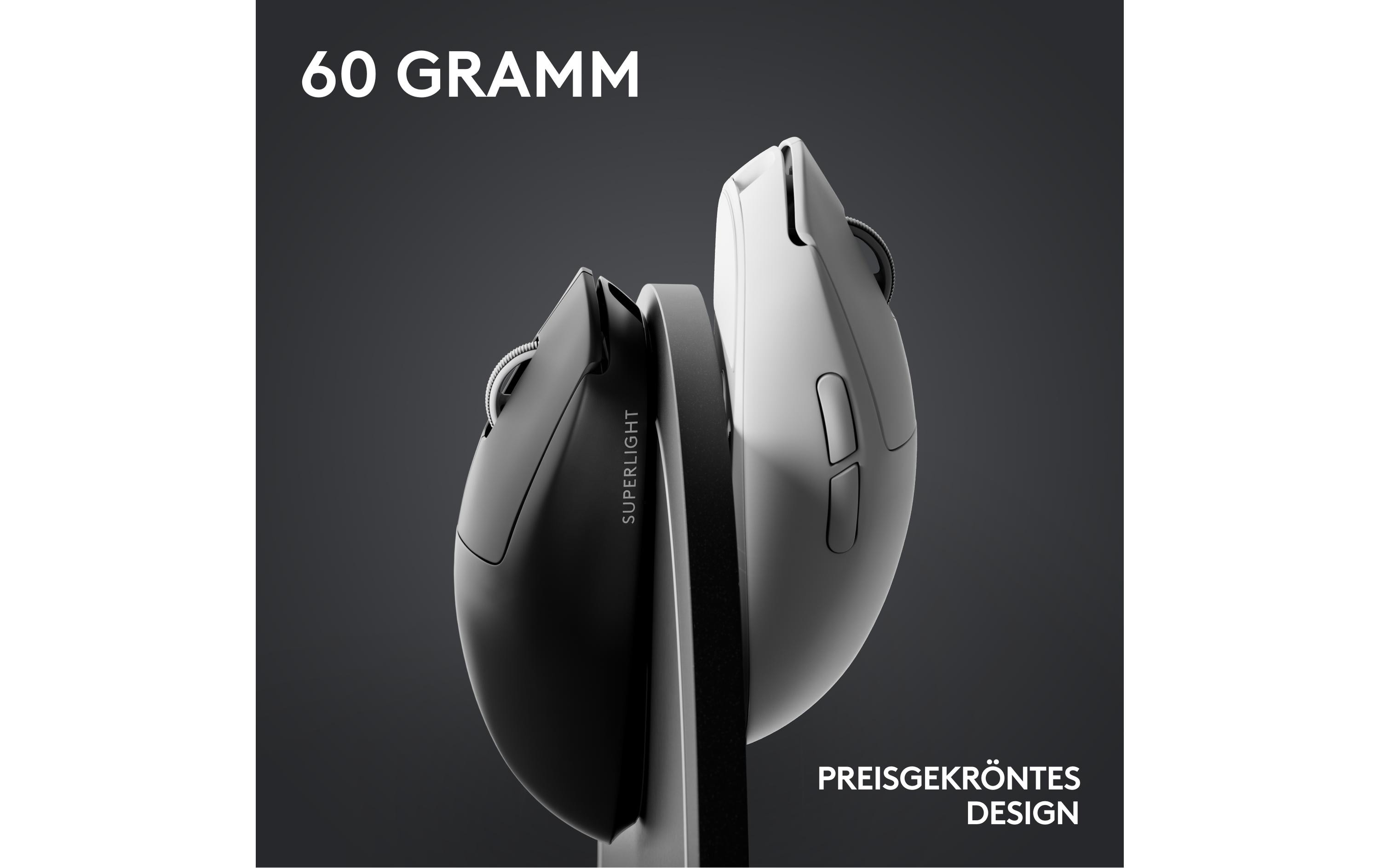 Gaming-Maus Pro X Superlight 2 Lightspeed Weiss<br>Extrem leichte Gaming-Maus mit leistungsvoller Performance