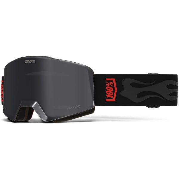 Masque de ski 100PERCENT NORG HIPER GOGGLE MAX PALM MIRROR BLACK LENS