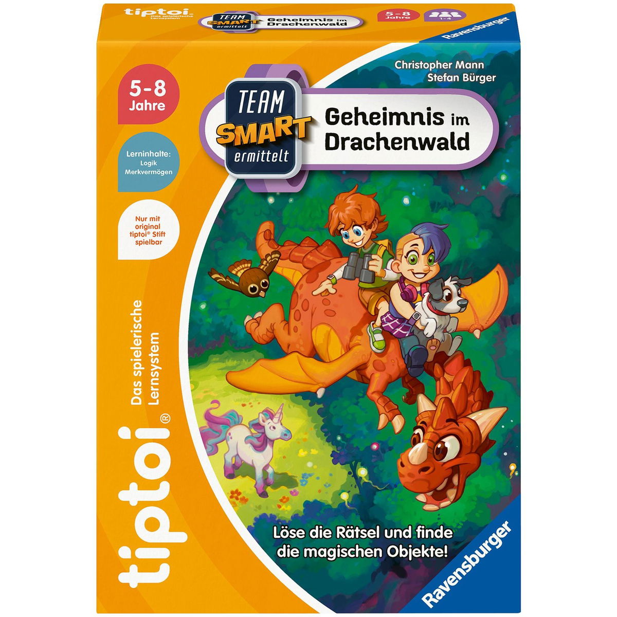 RavensburgerRavensburger   tiptoi Team SMART ermittelt Geheimnis im Drachenwald