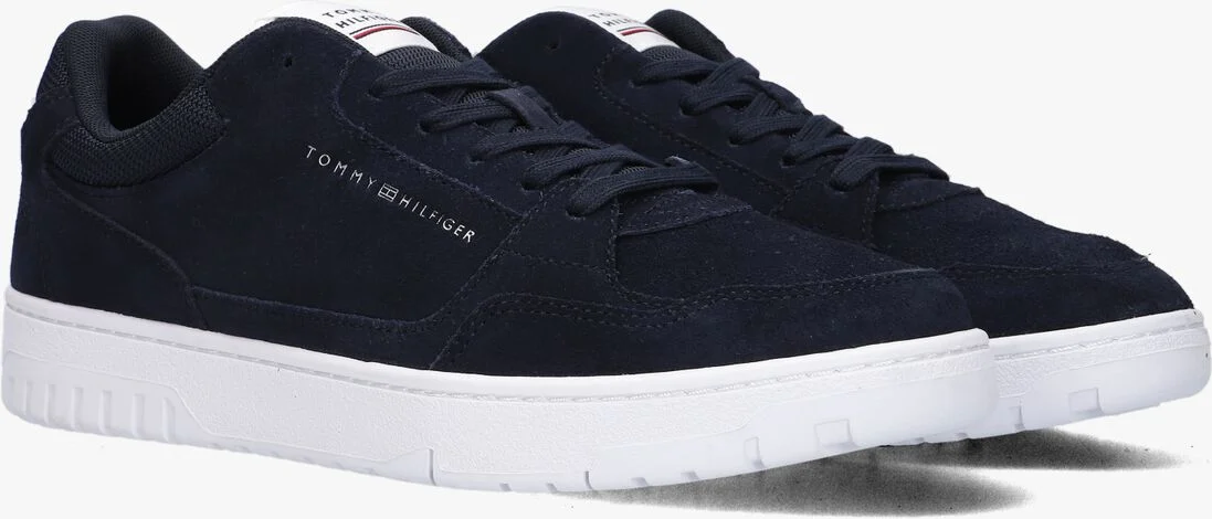 TOMMY HILFIGER blauwe tommy hilfiger lage sneakers th basket core