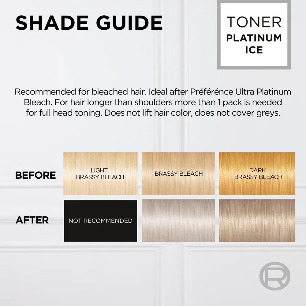 L'Oréal Paris Préférence Le Blonding Toner Platinum Ice - 1 stk.