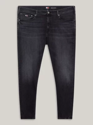Calça jeans preta skinny Plus